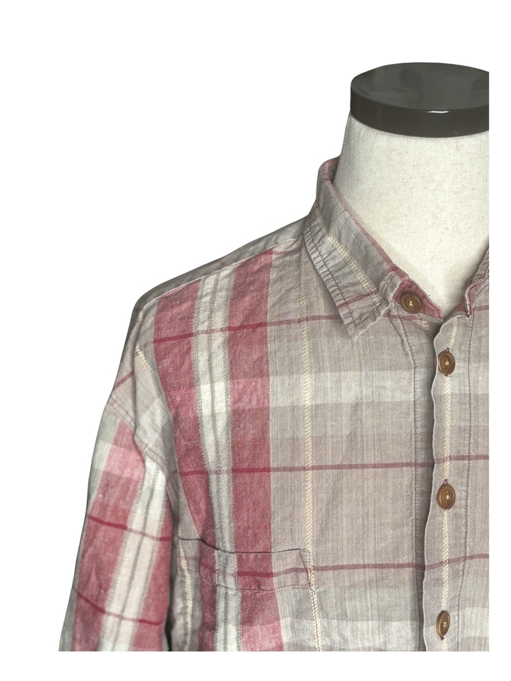 Marithe Francois Girbaud Plaid Button-Down Shirt - Picture 2 of 5